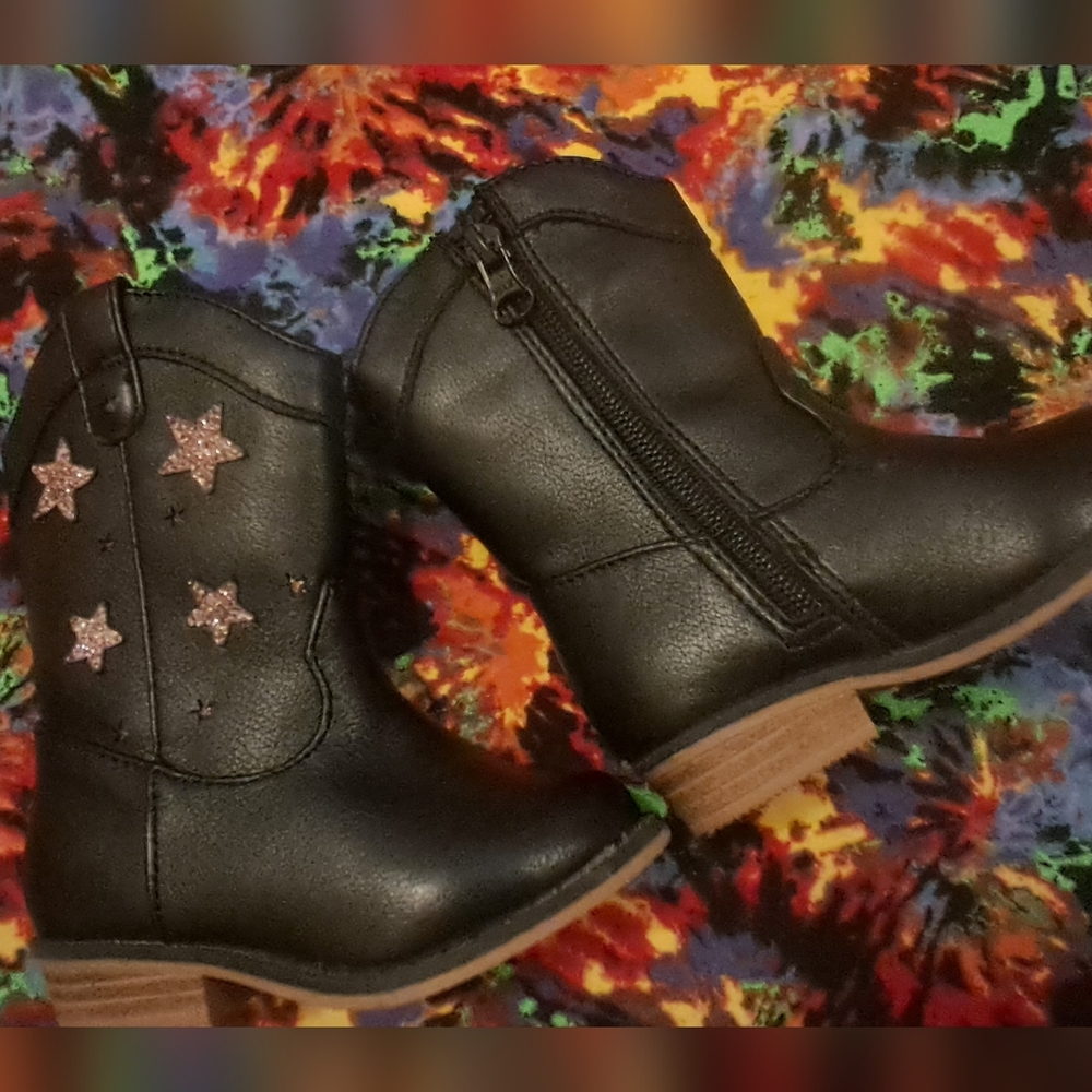 Girls Cat & Jack Star Cowboy Boots